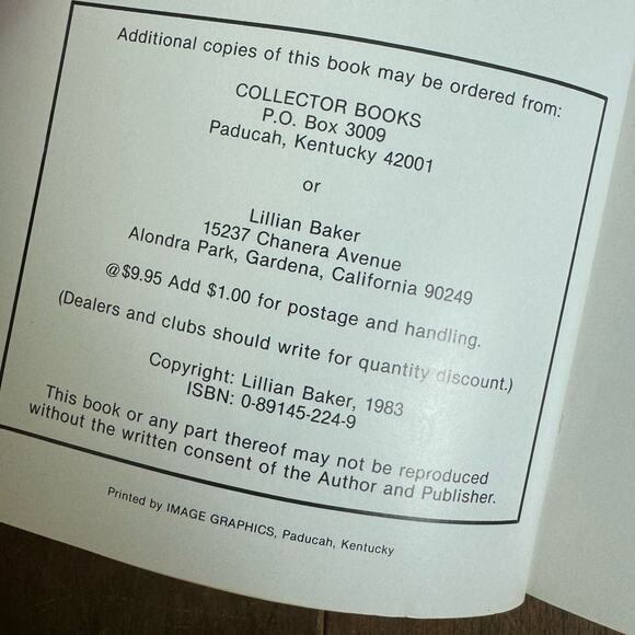 Hat pins and Hatpin Holders Book by Lillian Baker 1990 Value Reference Paperback - Picture 4 of 10